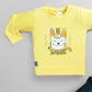 Boy's Set Of Printed Yellow T-shirts And Denim Pants