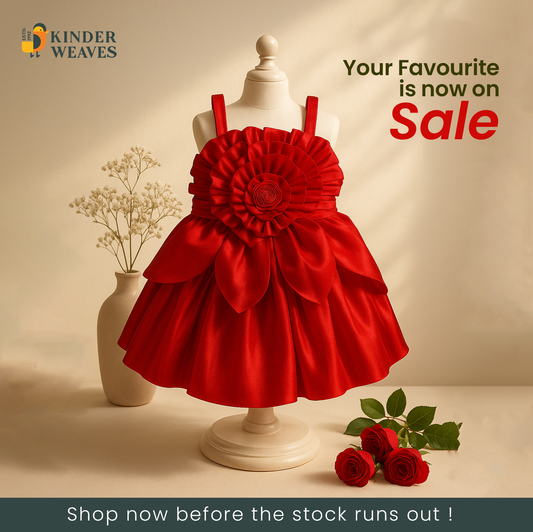 Cute Flower Pattern Frock
